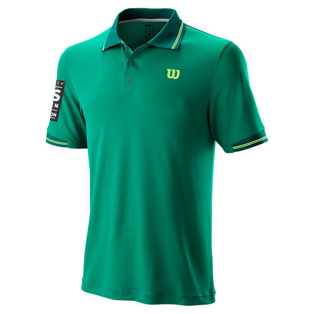 Wilson Men's 2019 US Open Star Tipped Polo Shirt X-Large Green Retail $60 