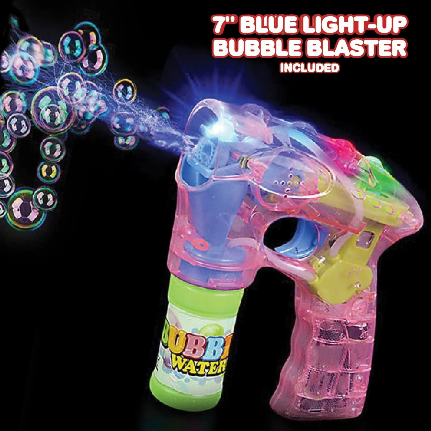 ArtCreativity Bubble Blaster Toy Set of 3 – Light-Up Bubble Guns with Sound Effects, Includes Bubble Solution, Fun Indoor/Outdoor Toy for Kids