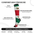 thumbnail image 4 of America Mexico Flag Compression Socks Best Support for Women Men Athletic Running Cycling, 4 of 8