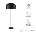 thumbnail image 7 of Modway Avenue Modern Style Metal and Fabric Floor Lamp in Black, 7 of 7