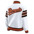 thumbnail image 3 of Women's WEAR by Erin Andrews White Cincinnati Bengals Full-Snap Fleece Sweatshirt Jacket, 3 of 6