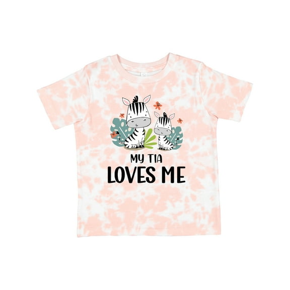 Inktastic Zebra My Tia Loves Me Boys or Girls Toddler T-Shirt