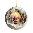 Christmas Hangs! HZHGAV Break Through Santa Christmas Ornament