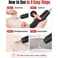 thumbnail image 6 of Handheld Electric Poultry Plucker, Cordless Chicken Feather Remover, High Speed Stainless Steel Duck Bird Defeathering Machine for Farm (2 PCS, Orange), 6 of 7