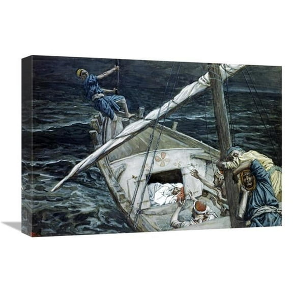 22 in. Jesus Asleep During the Storm Art Print - James Tissot