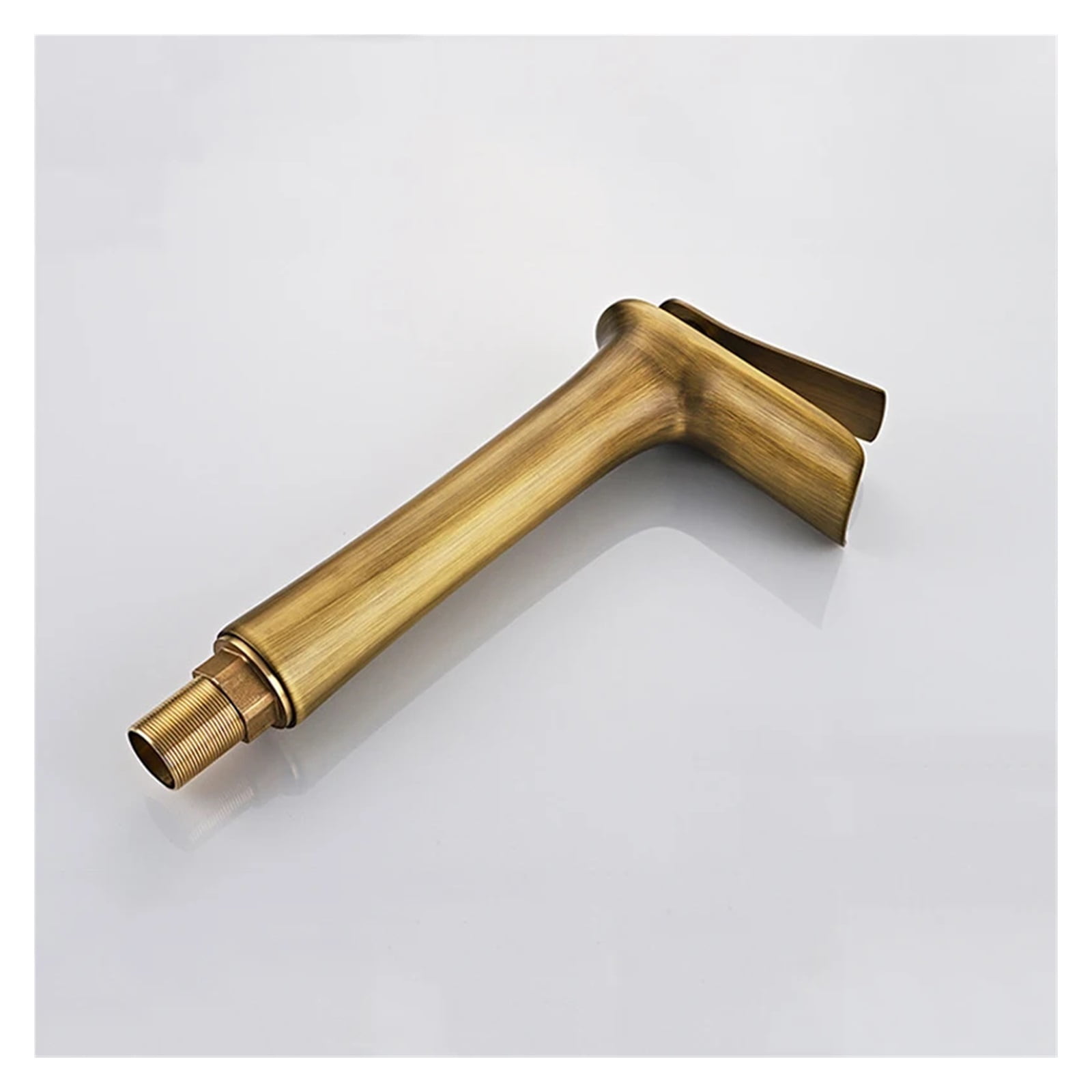 Waterfall Bathroom Basin Sink Faucets, Hot Cold Tap Deck Mounted Water Mixer Tap, Brass Chrome Vanity Single Handle Sink Tap - Modern Design