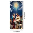 thumbnail image 3 of Nativity Scene Christmas Door Cover, Hanging Backdrop Front Door Porch Door Cover Banner, 35 x 71 inch, 3 of 6