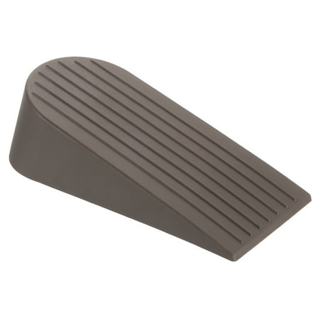Uxcell Door Stopper, 1.97" Non-Scratching Stackable Large Rubber Door Stopper Wedge for Floor Window, Brown