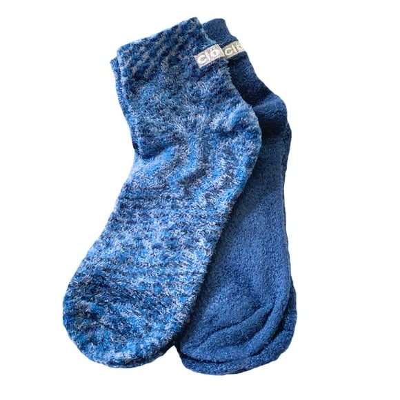 Calcetines de spa Cloudz Dreamy Blue, suave felpa, aloe vera, 2 pares