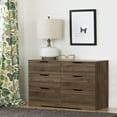 thumbnail image 1 of South Shore Holland 6-Drawer Dresser for Adult, in Natural Walnut, 1 of 10