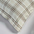 thumbnail image 6 of BNM Plaid Flannel Cotton Duvet Set, Twin, Beige, 6 of 7