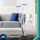 thumbnail image 2 of Juego De 2 Muletas Axilares de Aluminio Premium Medical Store Soporta hasta 135 Kilos, 2 of 10