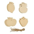 thumbnail image 3 of Colorations Decorate Your Own Wooden Fruit Shape Ornaments, 3 of 3
