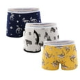 thumbnail image 1 of WEIYLL Caleçons Multipack pour Garçon, Mignons avec Imprimé d'Animaux, Shorts Confortables 3 Pcs, Bas pour Bébé Bleu Marine, sous-Vêtements Taille 140, 1 of 2