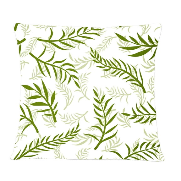 Designart Tropical Botanicals I ' Mid-Century Modern Throw Pillow - 12x20
