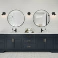 thumbnail image 3 of Design House Kenna Round Wall Mirror with Black Frame, 28-Inch, 2-Pack, 3 of 19