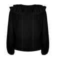 thumbnail image 1 of GEORGE G BLUSA CR ML OLANES EN PECHO NEGRA, 1 of 4