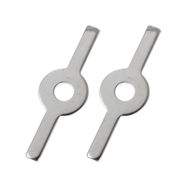 1 Conjunto de 2 piezas de acero inoxidable Molino de carne de acero inoxidable Suministros (plata)