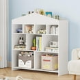 thumbnail image 5 of NEILA Children's Bookshelf 9-Cubby Toy Organizer – White Wooden Bookcase for Toddlers, Playroom, Nursery, and Kids Room with Storage Toy Shelf, 5 of 8