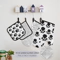 thumbnail image 5 of Black Dog Paws 5 Pcs Kitchen Set Heat Resistant Oven Mitts and Non-Slip Pot Holders with Adjustable Cooking Apron, 5 of 6