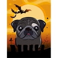 thumbnail image 1 of Halloween Black Pug Flag Garden Size, 1 of 1