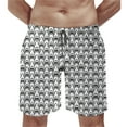 thumbnail image 2 of Shark Men Pajama Bottom Pants with Drawstring & Pockets Mens Swim Trunks Quick Dry Stretch Board Shorts with Soft Mesh Lining Novelty Beach Short with Pockets Beach Shorts, 2 of 7