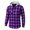 C-Purple, variant on Axiiglly Flannel Shirt for Men, Plaid Long Sleeve Button Down Drawstring Hooded Sweatshirts with Pockets, Casual Loose Fitted Travel Work Hooded Jackets
