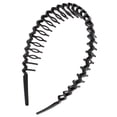 thumbnail image 3 of 10 Uds diademas de plástico negro para el cabello, accesorios para herramientas de bricolaje para el cabello de Colcomx diadema de plástico, 3 of 8