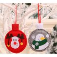 thumbnail image 2 of Inteprter Colgante de árbol temático de Navidad para oficina en casa, pared de salón, puerta, ventana, adorno de tela, decoración de vacaciones alegre Kits de decoración para fiestas Gris Inteprter HA069742-03, 2 of 6
