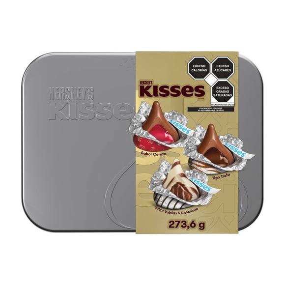 Surtido de chocolates Hershey's Kisses selección especial sabor cereza tipo trufa vainilla y chocolate 273.6 g
