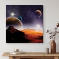 thumbnail image 2 of wall26 Canvas Print Wall Art Planets &amp; Galaxy Viewed from Craters in Mars Astronomy &amp; Space Sky Digital Art Modern Art Global Scenic Colorful Multicolor for Living Room, Bedroom, Office - 12&, 2 of 5