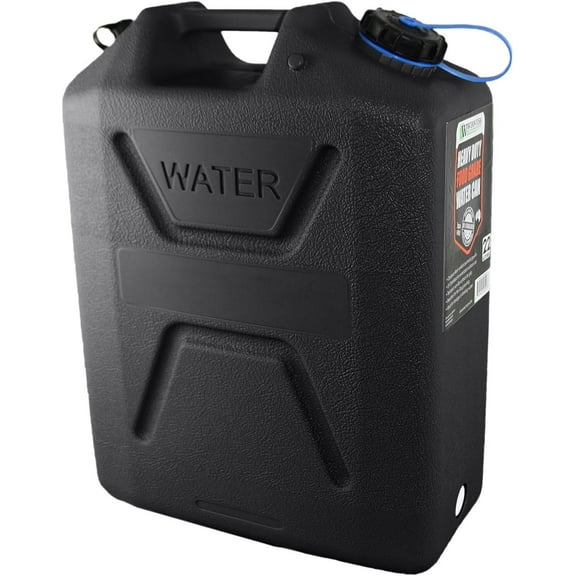 Wavian USA 3215 Black 22 L Heavy Duty Food Grade Water Can