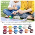 thumbnail image 4 of Advancent Pintura acrílica buena cobertura textura cremosa pigmento resistente a la decoloración suministros de pintura accesorio DIY para aulas escuelas Kits de decoración para fiestas Escribe un Advancent HA061472-01B, 4 of 6