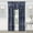 Navy Blue, variant on Woven Trends Floral Design Light Filtering Curtains Set, 52 x 63 inches Rod Pocket 2 Panel Semi Sheer Curtains, Window Curtain Toppers for Living Room, Bedroom Decor, Light Pink