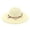 White, variant on Adult Women Fashion Straw Beach Hat Foldable Casual Wide Design Light Head Accessory for Pool Side and Outdoor Black Sun