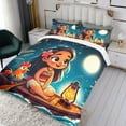 thumbnail image 3 of Moana Themed Bed Sheet Set Three Piece Set 53x79 Inches Comfortable And Skin Friendly Unique Design Creating A Star Studded Night, 3 of 6