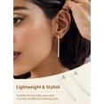 thumbnail image 6 of FindChic Stainless Steel Earrings for Women Bar Drop Earring Thin Flat Geometric Dangle Earrings Christmas Birthday Jewelry Gifts for Girlfriend/Mom, with Gift Box, 6 of 8