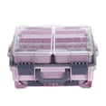 thumbnail image 3 of harayaa Fishing Tackle Box Fishing Accessories Box Multifunctional Storage Organizer Pink, 3 of 9