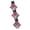 Pink, variant on Sparkling Stone Hair for Ladies and Girls Featuring 4 Styles Fashion Hair Accessories Stylish Barrette for Everyday Wear,3.78×0.24inch,Pink