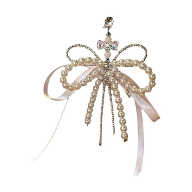 Encanto de teléfono con cuentas,encanto de teléfono con lazo con cuentas cadena de teléfono moda,llavero con cuentas adorno colgante bolso colgante,bolso colgante decoración bolso