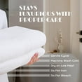 thumbnail image 4 of White Classic Bath Sheet Towels - 650 GSM Cotton Luxury Bath Towels Extra Large 35x70, Highly Absorbent and Quick Dry Hotel Quality Extra Large Bath Towels Oversized, White, 2 pack, 4 of 7