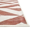 thumbnail image 6 of Rugs.com Jill Zarin Outdoor Collection Rug – 7' 10 Square Rust Red Flatweave Rug Perfect For Living Rooms, Kitchens, Entryways, 6 of 9