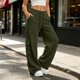 thumbnail image 5 of Neewe Wide Leg Sweatpants Women High Waisted Baggy Sweat Pants Elastic Drawstring Loose Active Pants with Pockets, 5 of 8