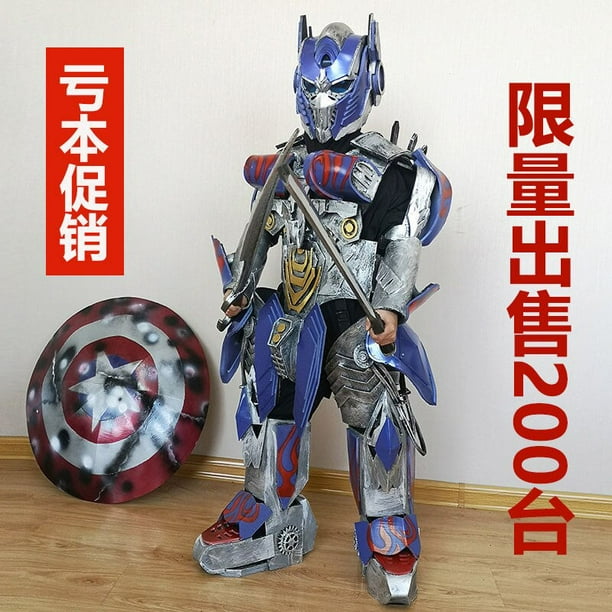Disfraz de cosplay de película para niños robot transformador 1:1 fácil de usar adecuado para niños menores de 1,4 m Halloweenzhangyuxiang zhangyuxiang unisex