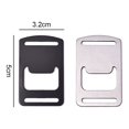thumbnail image 2 of Hebilla de liberación lateral para ajustes rápidos, construcción de acero inoxidable que garantiza durabilidad, deslizadores Tri-Glide ajustables dobles para mochilas y más (10 piezas), 2 of 5