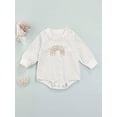 thumbnail image 2 of xiaxaixu Casual Playsuit, Rainbow Dot Pattern Long Sleeve Round Neck Romper, 2 of 8