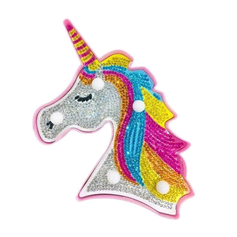 Diy Unicorn Diamond Painting Night Light 5D Model Led Light Diy Unicorn