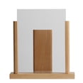 thumbnail image 3 of M&T Displays Classic Desktop Menu Holder with Acrylic U Type Pocket, Portrait Table Top Sign Holder, Ad Frame for Restaurant, Store, Wedding, Party, Event (2 Pack) (Natural Wood, 5.5x8.5), 3 of 6