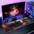 thumbnail image 6 of Red Sunset and Bus RGB Gaming Mouse Pad Large Keyboard Mat Rubber Base 13 Light Modes, 6 of 6