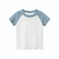 thumbnail image 5 of HuaAngel 6 Pack Short Sleeve T-Shirts for Kids Multicolor Basic Summer Undershirts Sizes 2-7T, 5 of 8